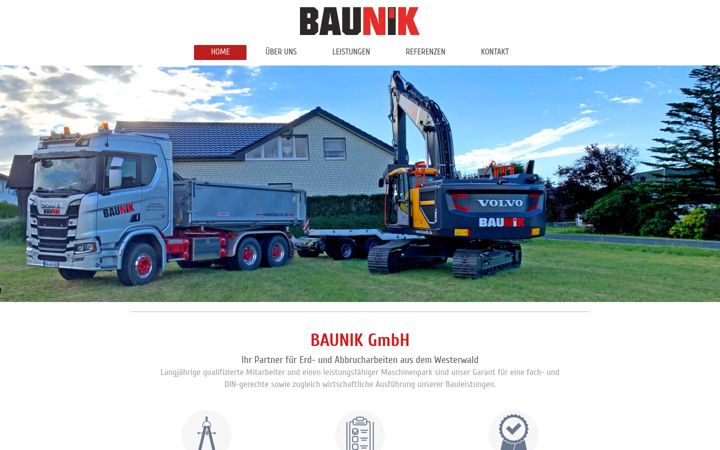 Screenshot of baunik.de