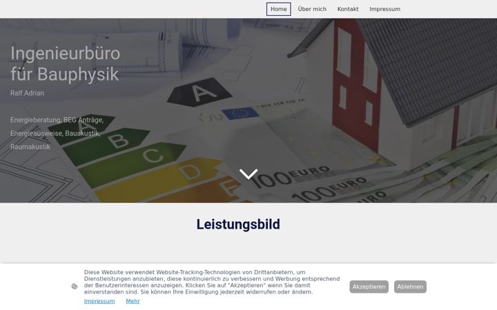 Screenshot of bauphysik-adrian.de