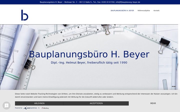 Snímek obrazovky bauplanung-beyer.de