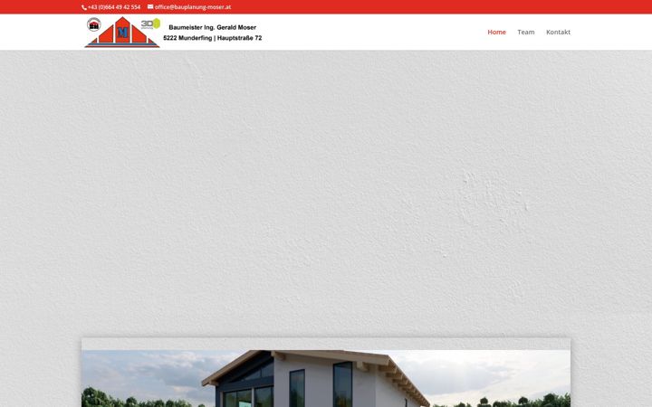 Screenshot of bauplanung-moser.at
