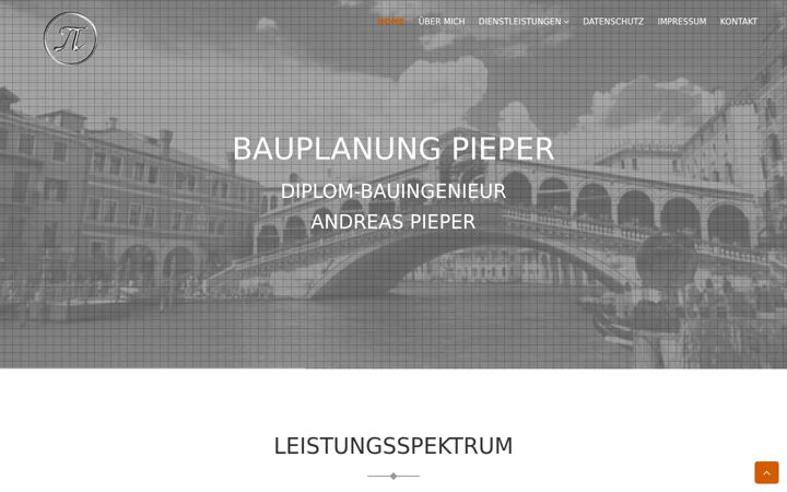 Skärmbild av bauplanung-pieper.de