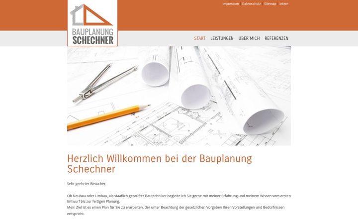 Skärmbild av bauplanung-schechner.de