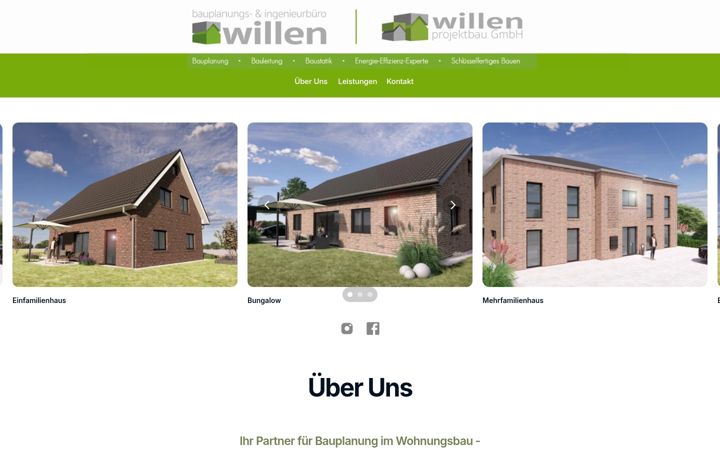 Screenshot of bauplanung-willen.de