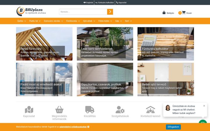 Screenshot of bauplaza.hu