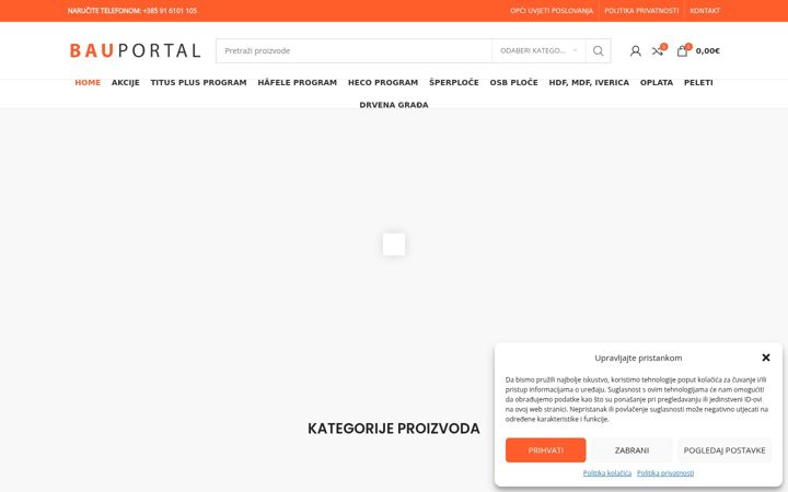 Screenshot of bauportal.hr