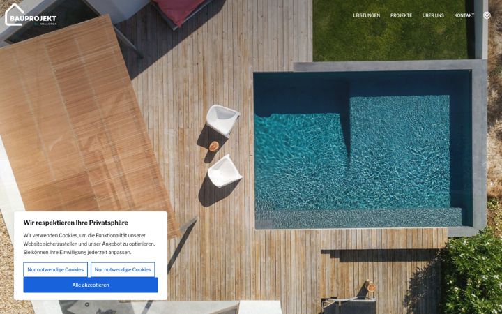 Screenshot of bauprojektmallorca.com