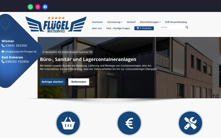 Екранна снимка на baupunkt-fluegel.de