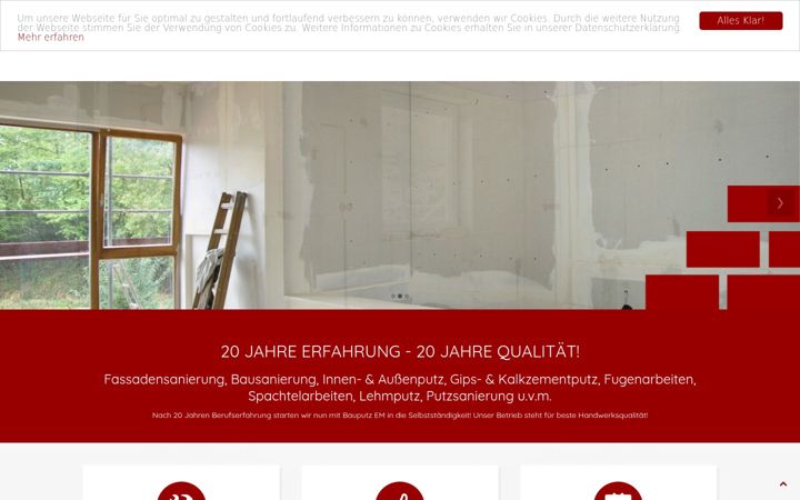 Screenshot of bauputz-em.de