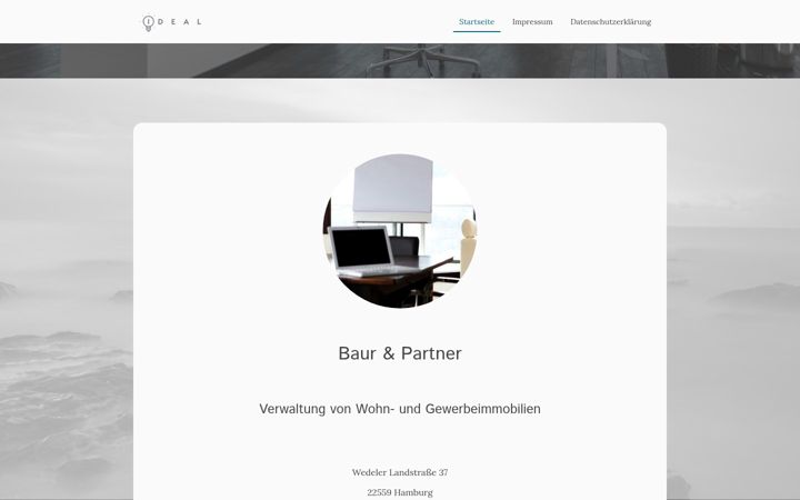 Screenshot of baur-hausverwaltung.de