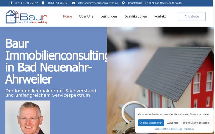 Екранна снимка на baur-immobilienconsulting.de