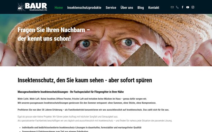 Screenshot of baur-uttigen.ch