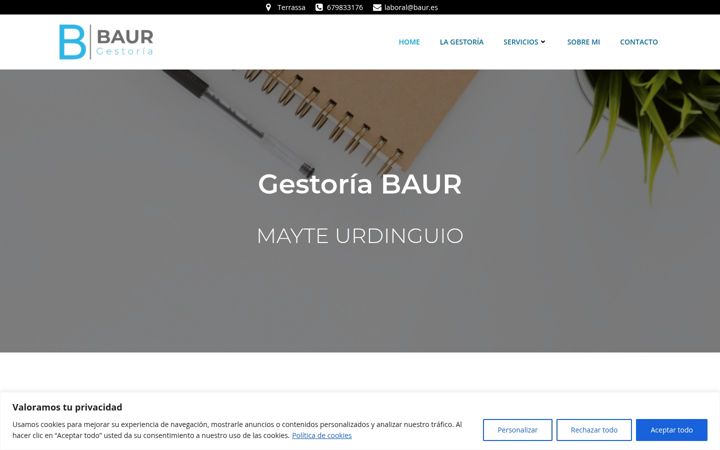 Screenshot of baur.es