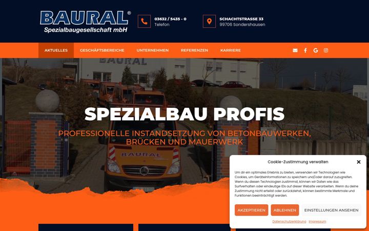 Screenshot of baural.de