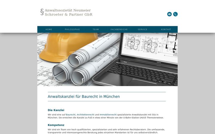 Screenshot of baurecht-muenchen.com