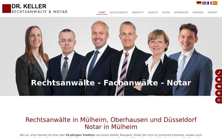 Screenshot of baurecht-oberhausen.de