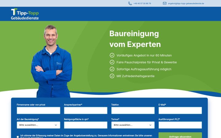 Screenshot of baureinigung.expert