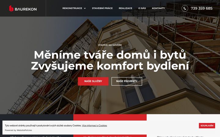 Screenshot of baurekon.cz
