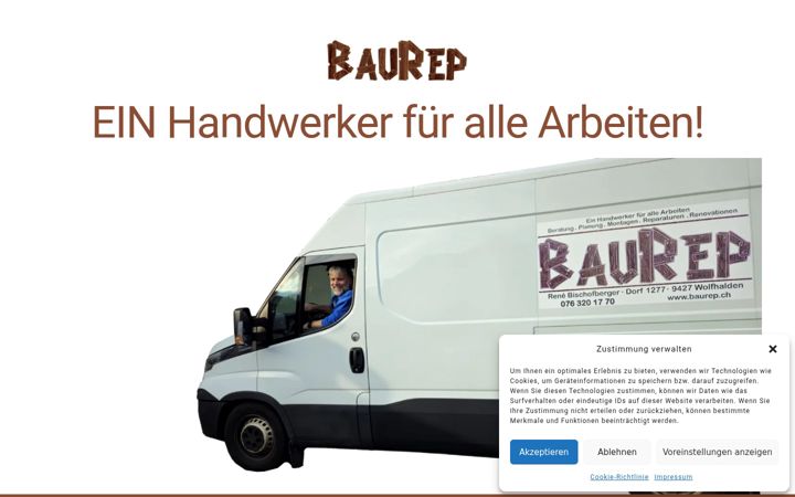 Screenshot of baurep.ch
