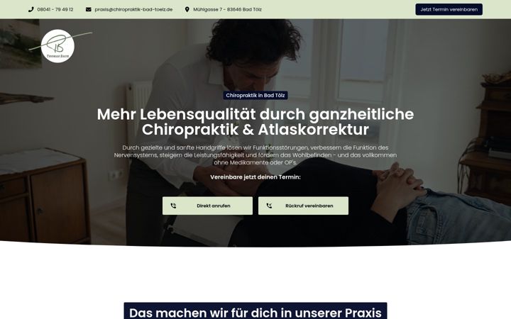 Screenshot of baurosteopathie.de