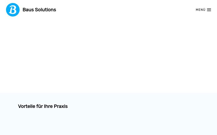 Screenshot von baus-solutions.de