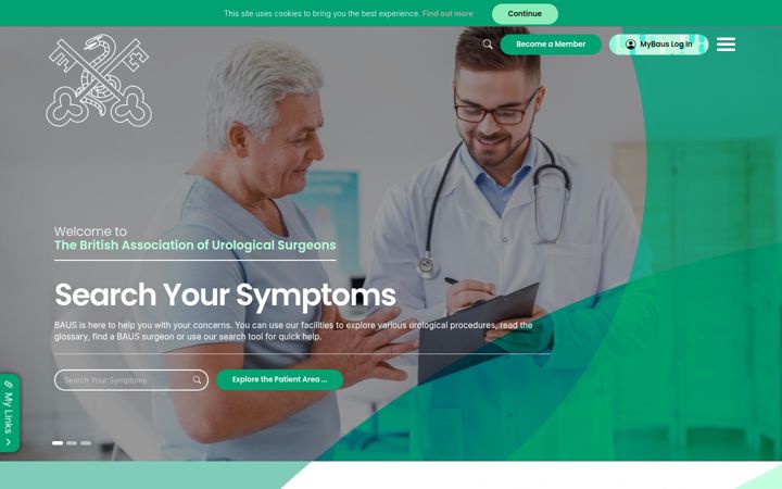Screenshot of baus.org.uk