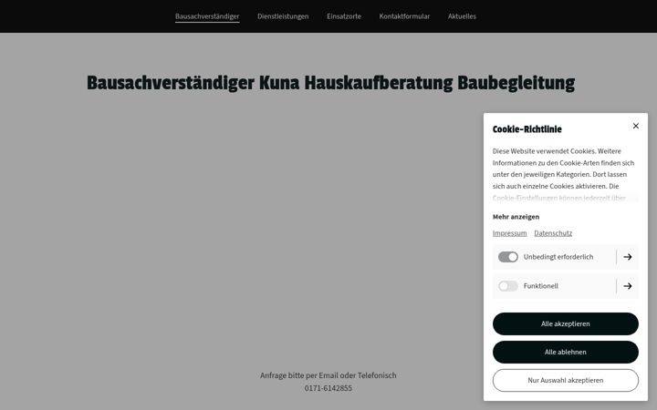 Screenshot of bausachverstaendiger-kuna.de