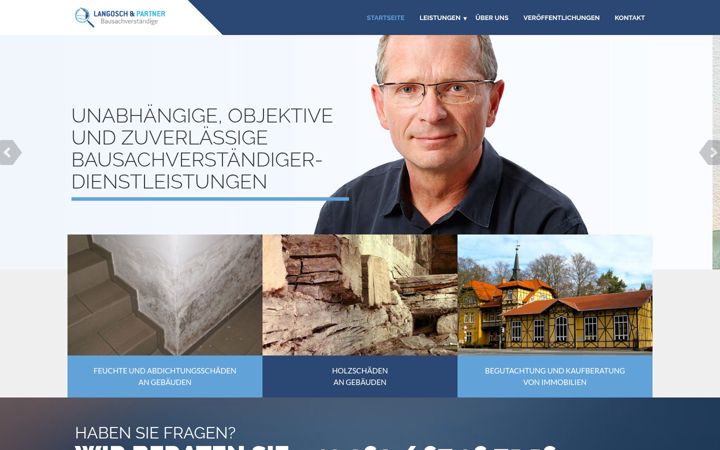 Screenshot of bausachverstaendiger-langosch.de
