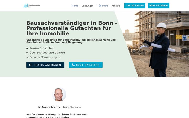 Screenshot of bausachverstaendigerbonn.de