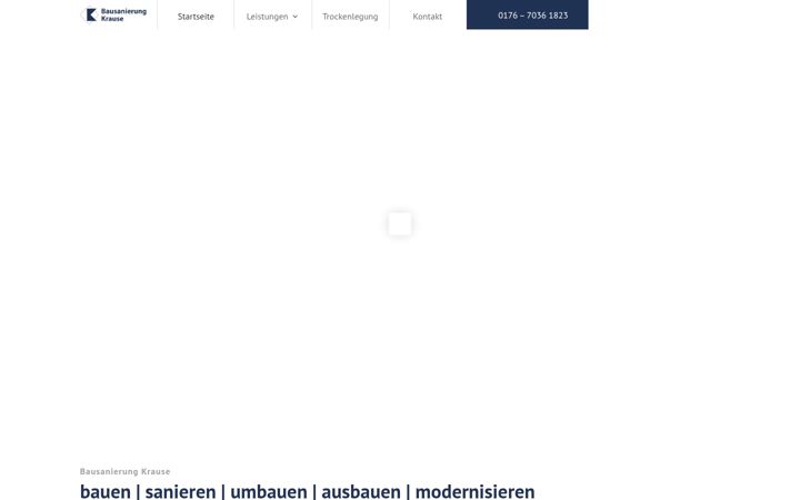 Skärmbild av bausanierung-krause.de
