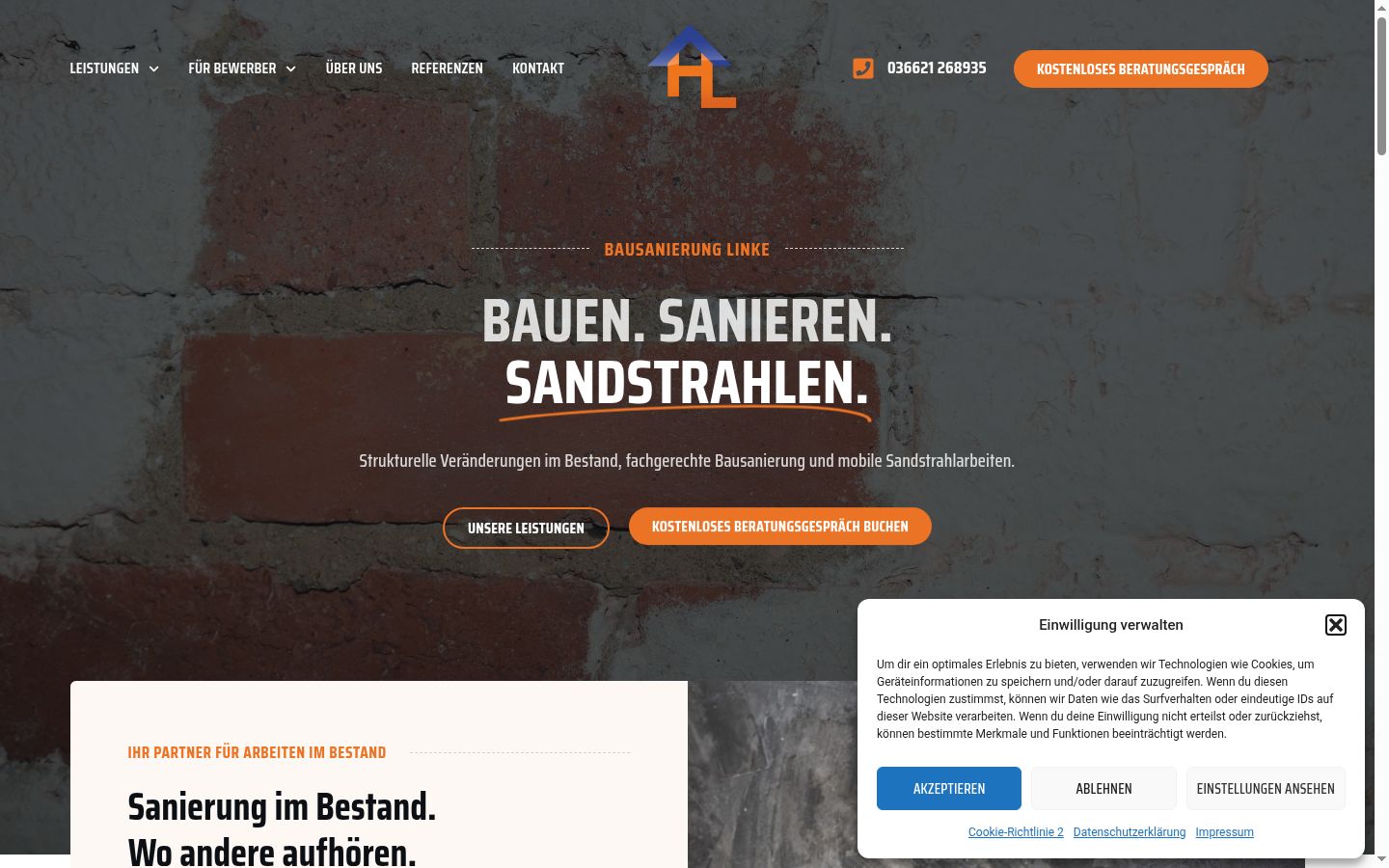 Screenshot tal-banner tal-kunsens muri qabel kwalunkwe interazzjoni