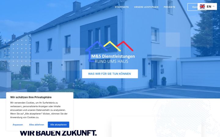 Screenshot of bausanierung-sm.de