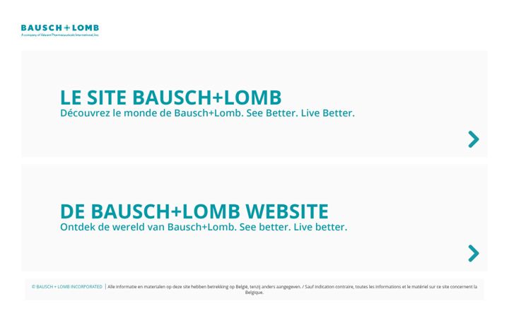 Screenshot of bausch-lomb.be