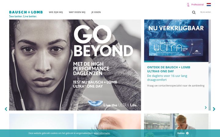 Screenshot of bausch.nl