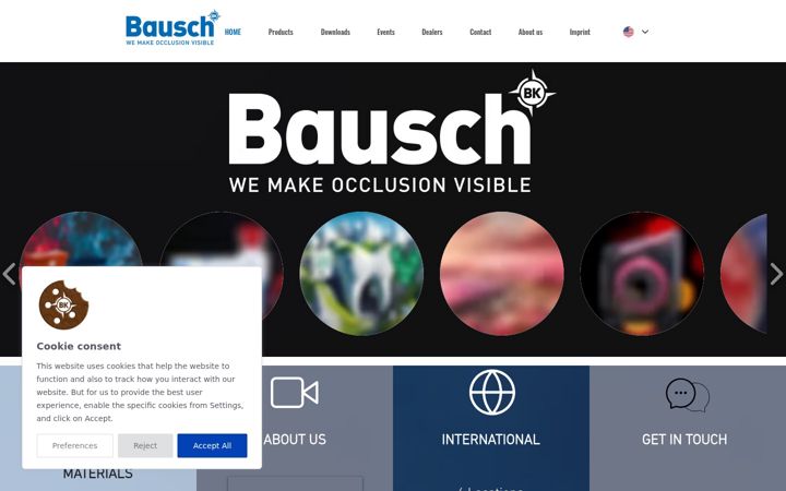 Screenshot of bauschdental.com