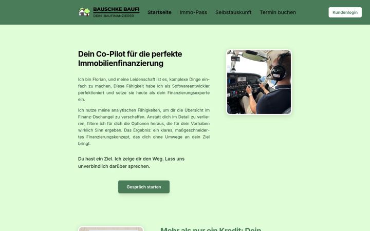 Screenshot of bauschke-baufi.de