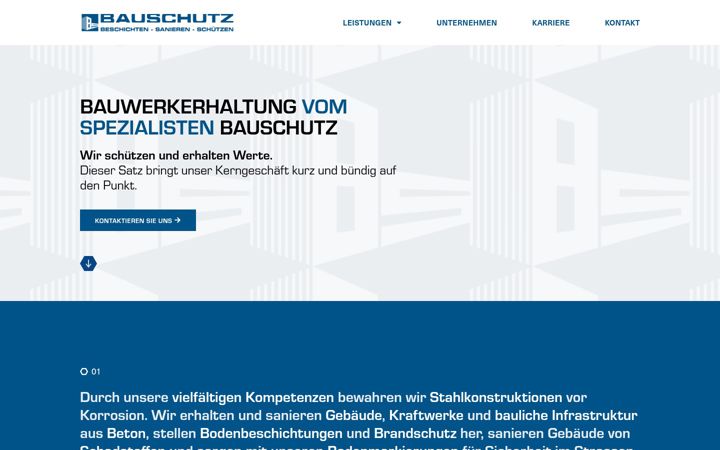 Screenshot of bauschutz.at