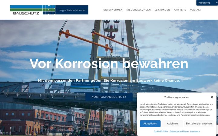 Skærmbillede af bauschutz.de