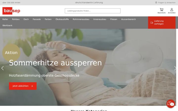 Screenshot of bausep.de