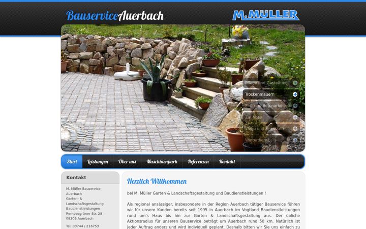 Screenshot of bauservice-auerbach.de
