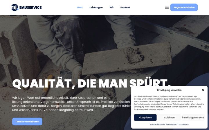 Screenshot of bauservice-bassum.de
