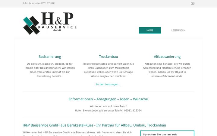 Screenshot of bauservice-hp.de
