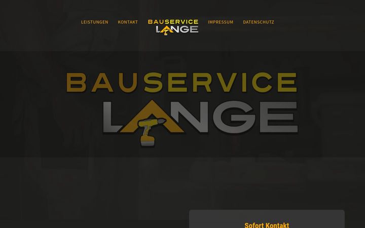 Skærmbillede af bauservice-lange.de