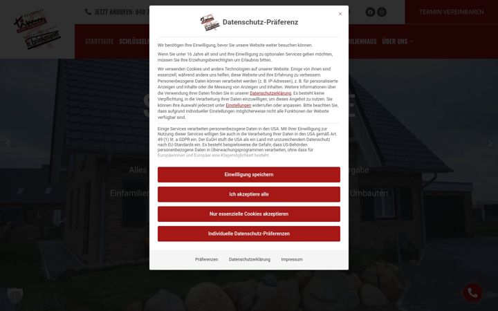 Screenshot of bauservice-timm.de