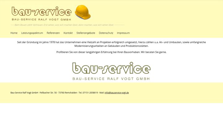 Screenshot of bauservice-vogt.de