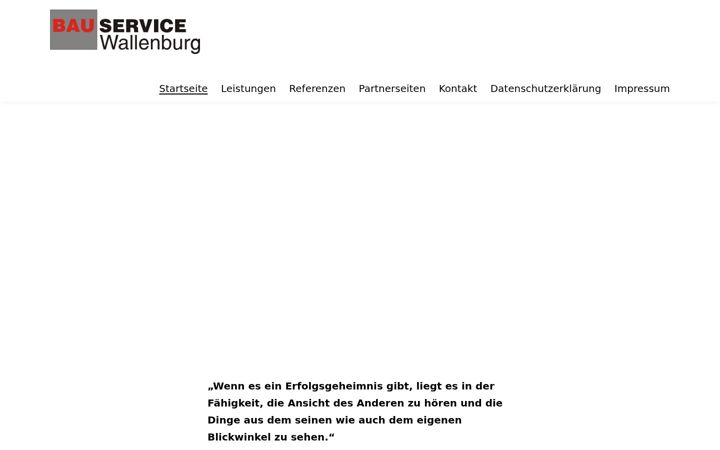 Screenshot of bauservice-wallenburg.de