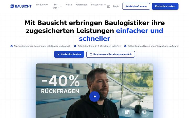 Screenshot of bausicht.de