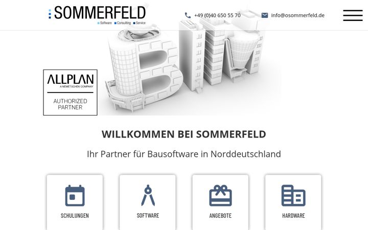 Screenshot of bausoftware-sommerfeld.de