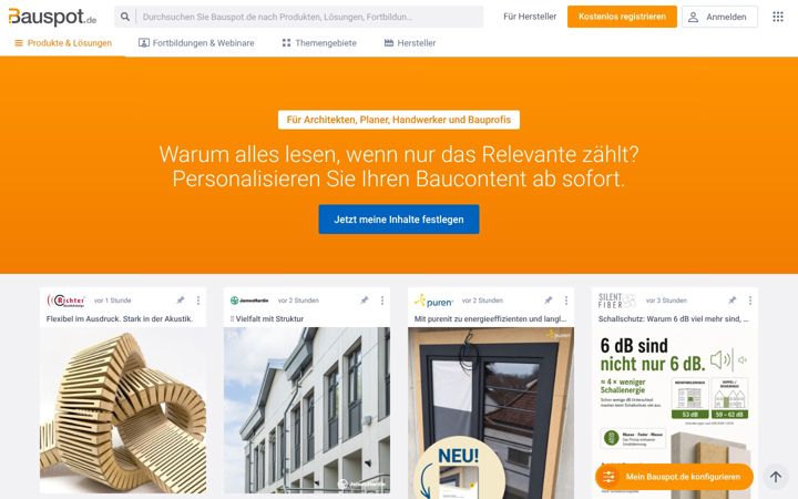 Screenshot of bauspot.de