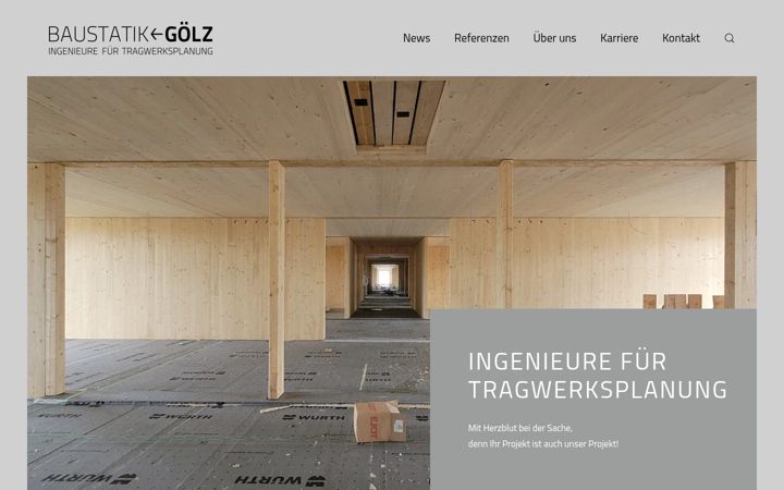 Screenshot of baustatik-goelz.de