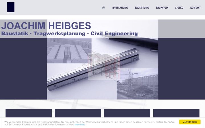 Screenshot of baustatik-heibges.de